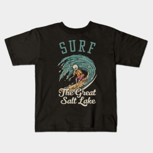 Surf The Great Salt Lake - Funny Utah Outdoor Adventure Kids T-Shirt